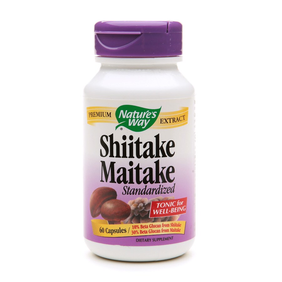 Nature's Way Shiitake Maitake Standardized, Capsules