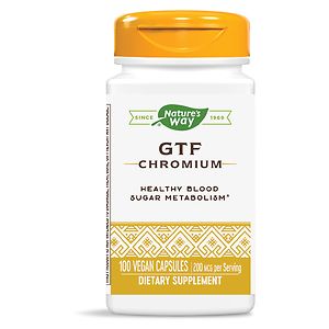 Nature's Way GTF Chromium Polynicotinate, 200mcg, Capsules