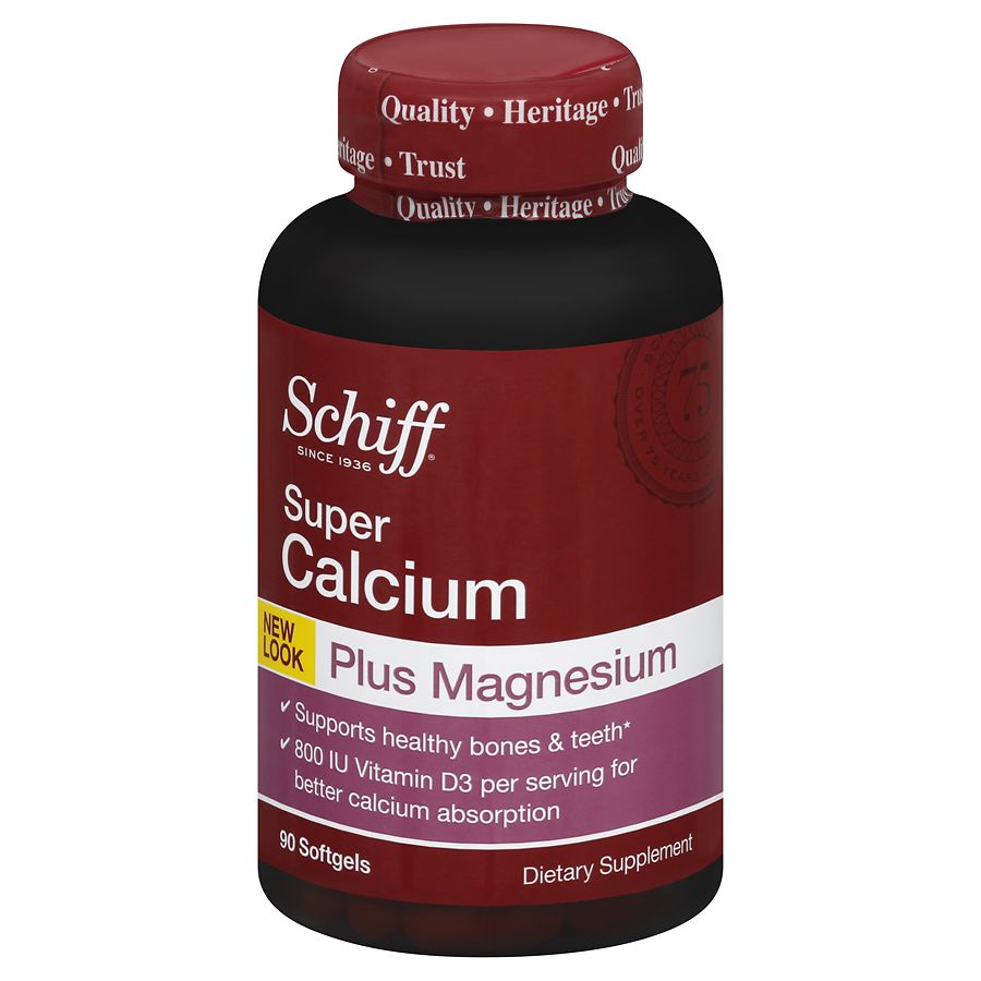 Schiff Super Calcium Magnesium With Vitamin D Softgels