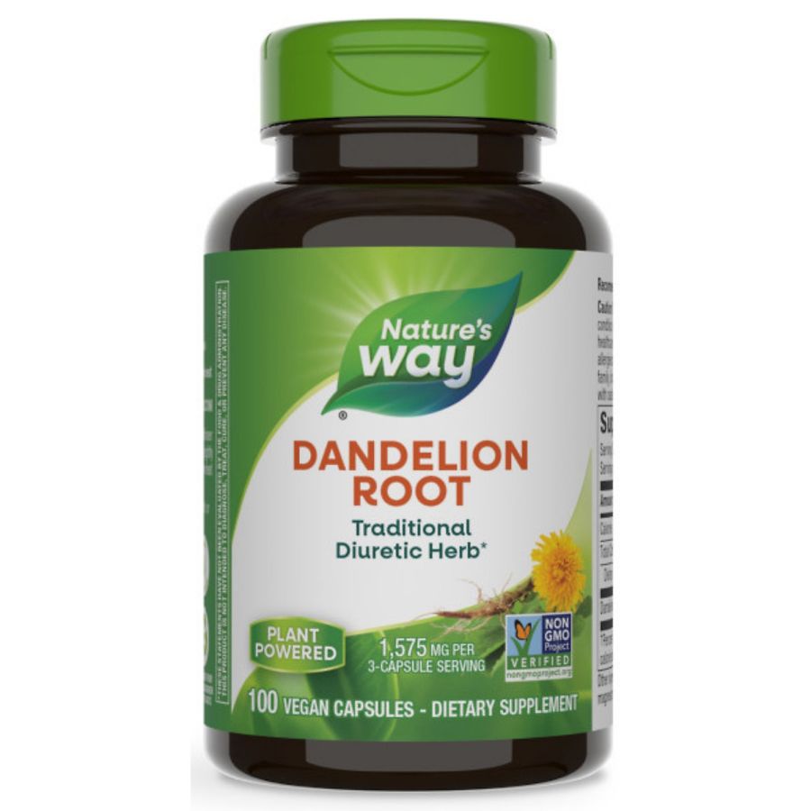 Nature's Way Premium Herbal Dandelion Root 540 mg Dietary Supplement ...