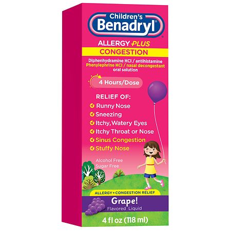 Children S Benadryl Allergy Plus Congestion Dosage Chart By Weight 