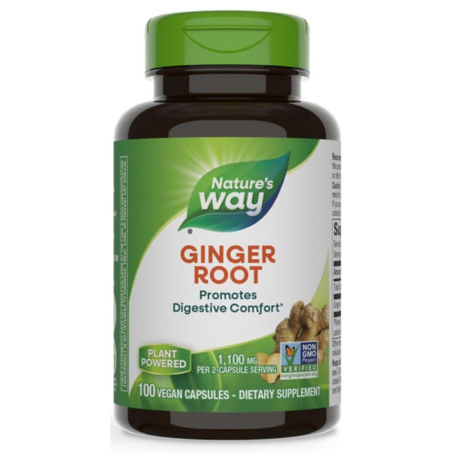 Nature's Way Ginger Root 550 mg Dietary Supplement Capsules | Walgreens