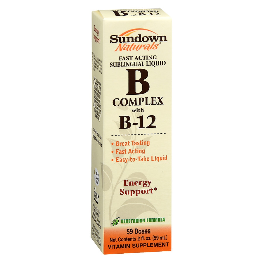  Sundown Naturals Sublingual B Complex Vegetarian Formula 