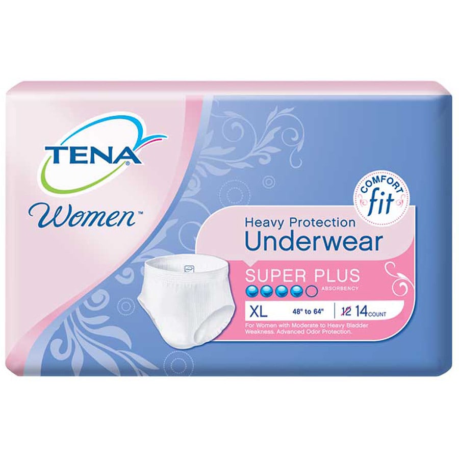 Tena Serenity Women's Super Plus Heavy Protection Underwear Extra Large ...
