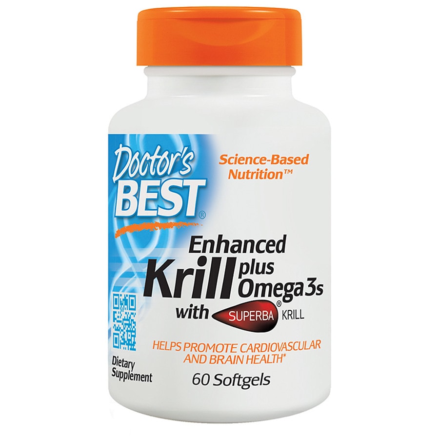  Doctor's Best Real Krill Enhanced with DHA & EPA, Softgels 