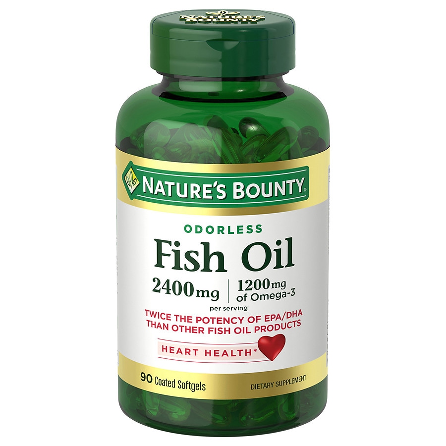 Natures Bounty Odorless Fish Oil Softgels