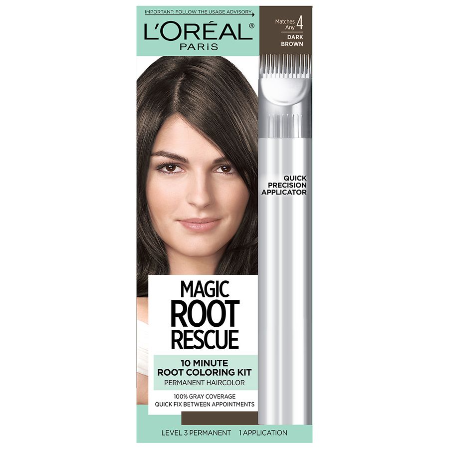 LOreal Paris Root Rescue 10 Minute Root Coloring KitDark Brown 4