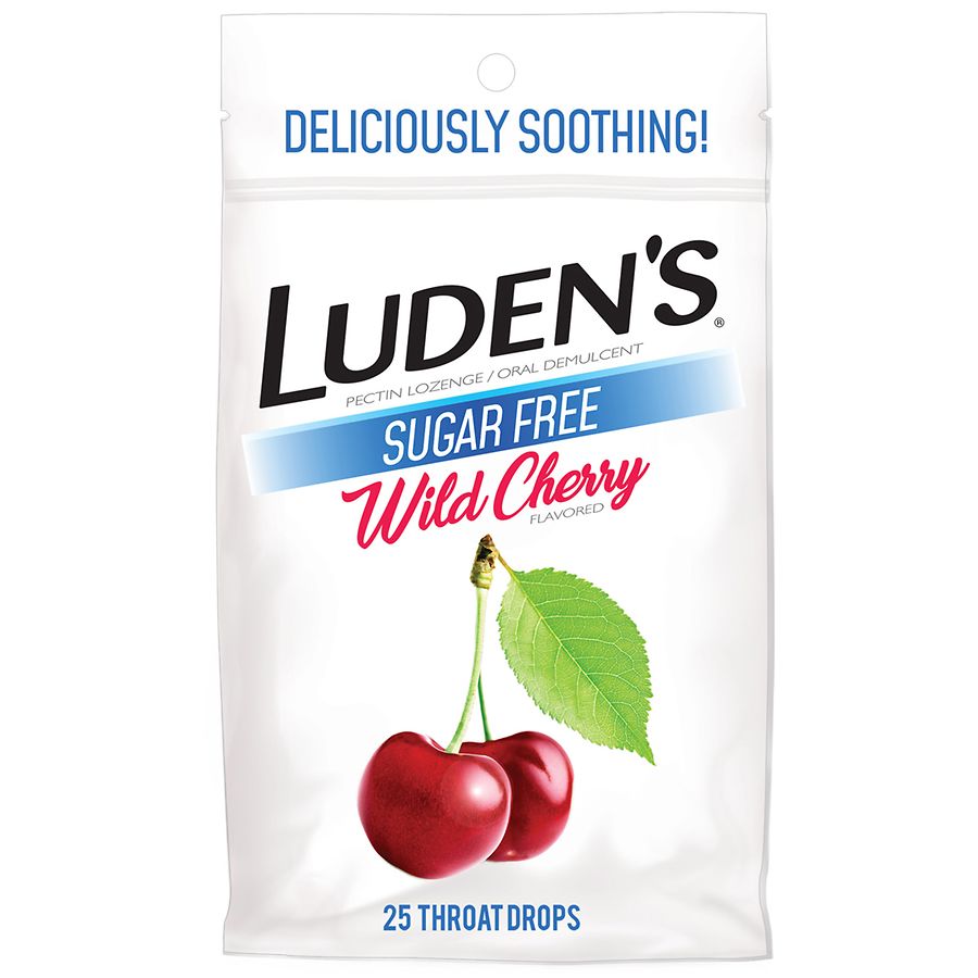 Luden's Sugar Free Throat Drops Wild Cherry Walgreens