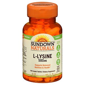 Sundown Naturals L-Lysine 500 mg Dietary Supplement Tablets