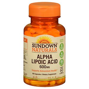 Sundown Naturals Super Alpha Lipoic Acid, 600mg, Capsules