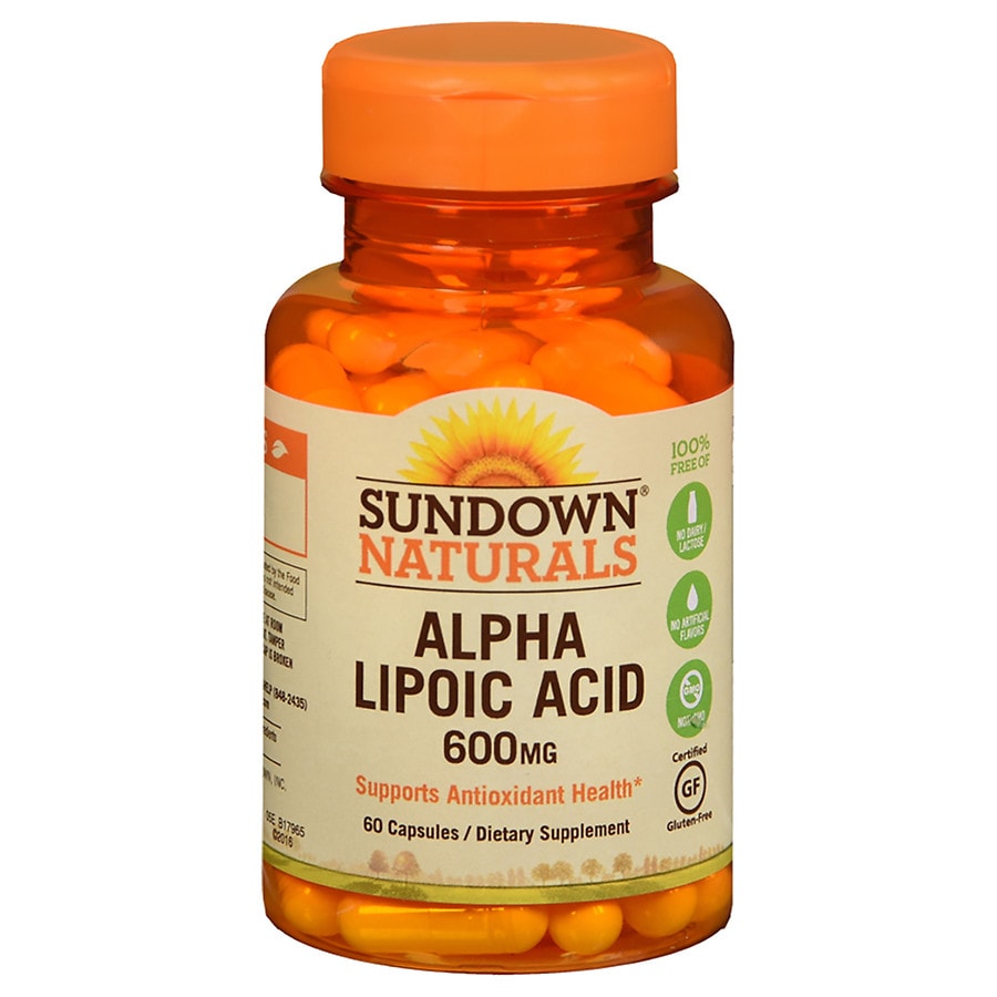 Sundown Naturals Super Alpha Lipoic Acid, 600mg, Capsules Walgreens