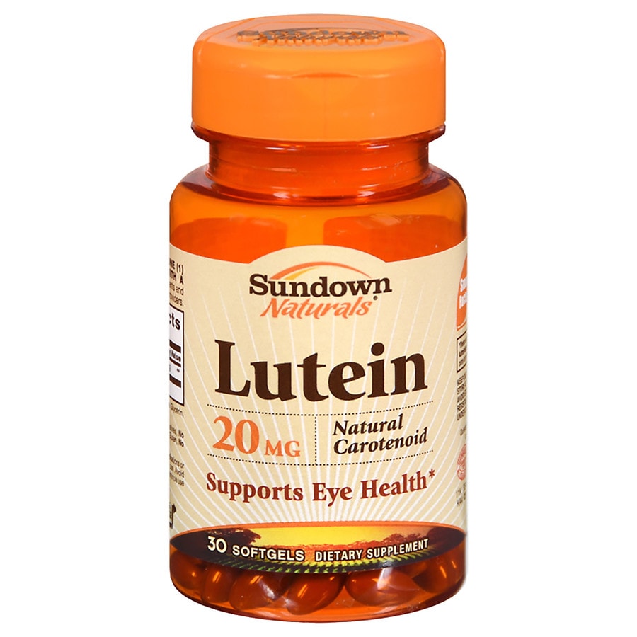  Sundown Naturals Lutein, 20mg, Softgels 