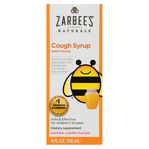 ZarBee's Naturals Children's Cough Syrup Natural Cherry Flavor