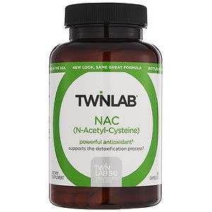 Twinlab NAC 600 mg Dietary Supplement Capsules