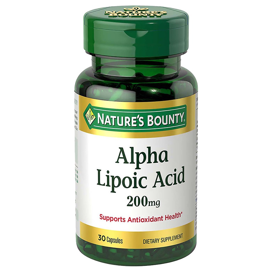 Nature's Bounty Super Alpha Lipoic Acid 200 mg Dietary Supplement Capsules