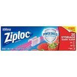 Ziploc Gallon Size Storage Bags (Double Zipper) 52 bags -26.8cm x 27.3cm