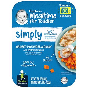 Gerber Graduates for Toddlers Lil' Entrees Mashed Potatoes & Gravy with Roasted Chicken