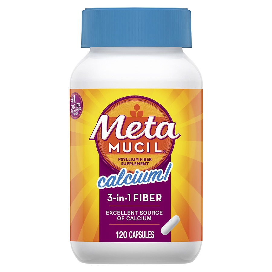  Metamucil Multi-Health Psyllium Fiber Supplement Capsules With Calcium 