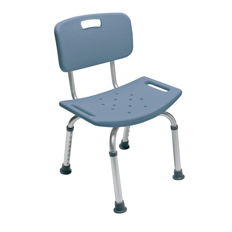 Lumex Bath Seat With Back Blue Walgreens