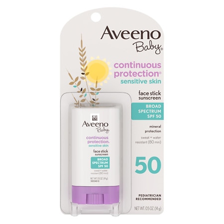 UPC 381371018703 product image for Aveeno Baby Sensitive Skin Facial Sunscreen Stick SPF 50 - 0.5 oz | upcitemdb.com