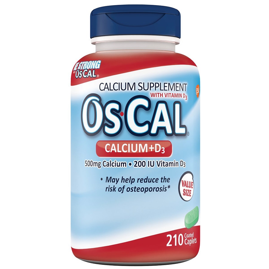 Os Cal Calcium 500mg With Vitamin D3 200 Iu Caplets