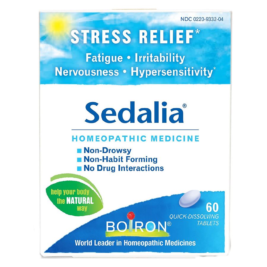 Boiron Sedalia Tablets Homeopathic Medicine for Stress Relief, Fatigue, Irritability