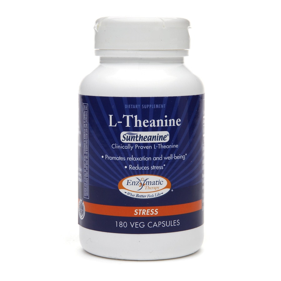  Enzymatic Therapy L-Theanine, Vegetarian Capsules 