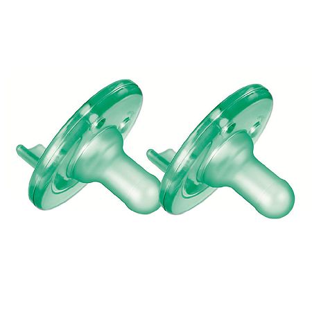 2 Philips AVENT BPA Free Nighttime Infant Pacifier 0-6 Months Colors May Vary 