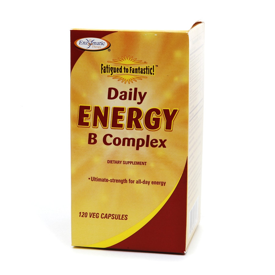  Enzymatic Therapy Daily Energy B Complex, Vegetarian Capsules 