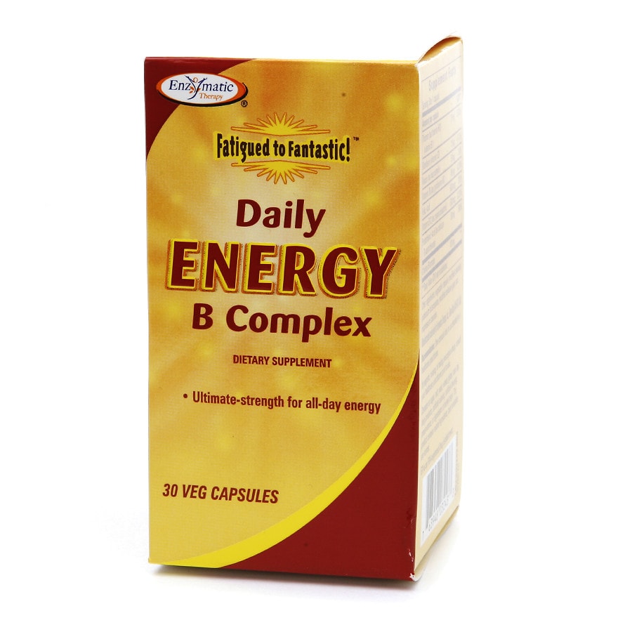  Enzymatic Therapy Fatigued to Fantastic! Daily Energy B Complex, Vegetarian Capsules 