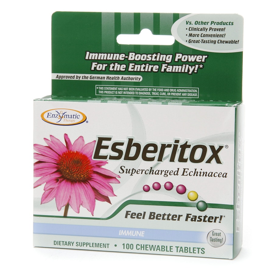  Enzymatic Therapy Esberitox, Chewable Tablets 