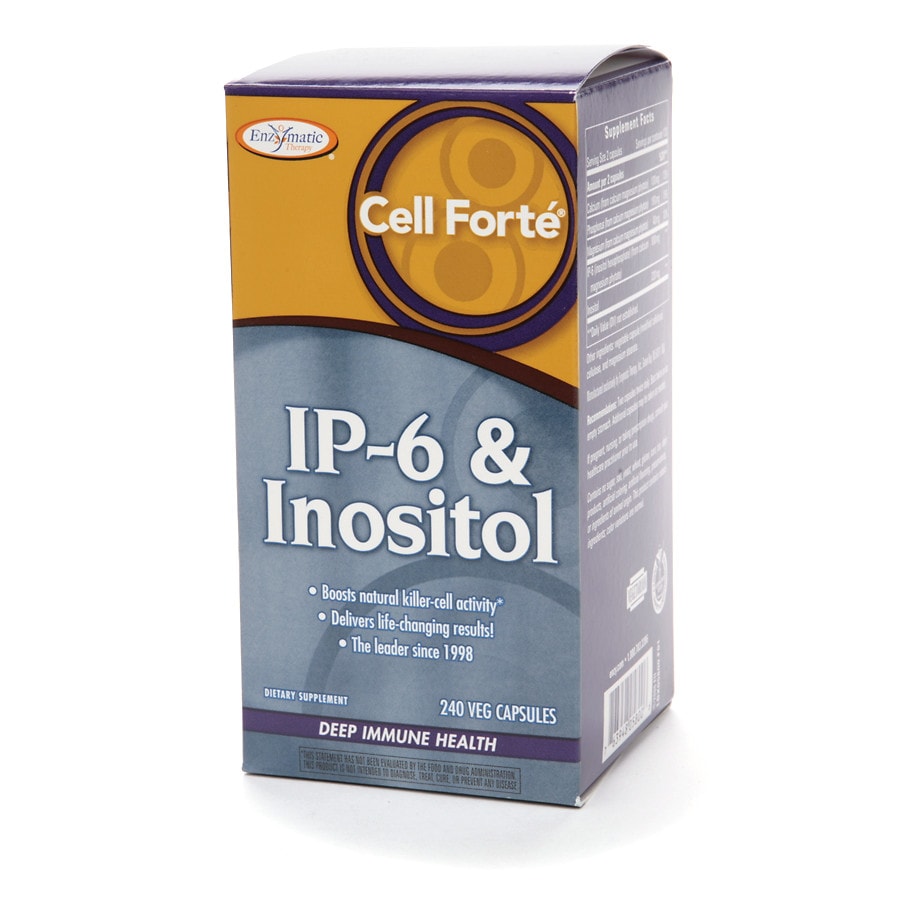  Enzymatic Therapy Cell Forte IP-6 & Inositol, Vegetarian Capsules 