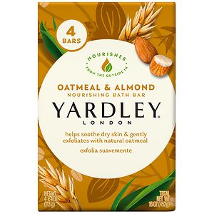 Yardley of London Naturally Moisturizing Bath Bar Oatmeal & Almond