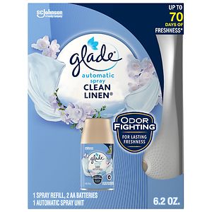 Glade Automatic Spray Unit Kit Clean Linen