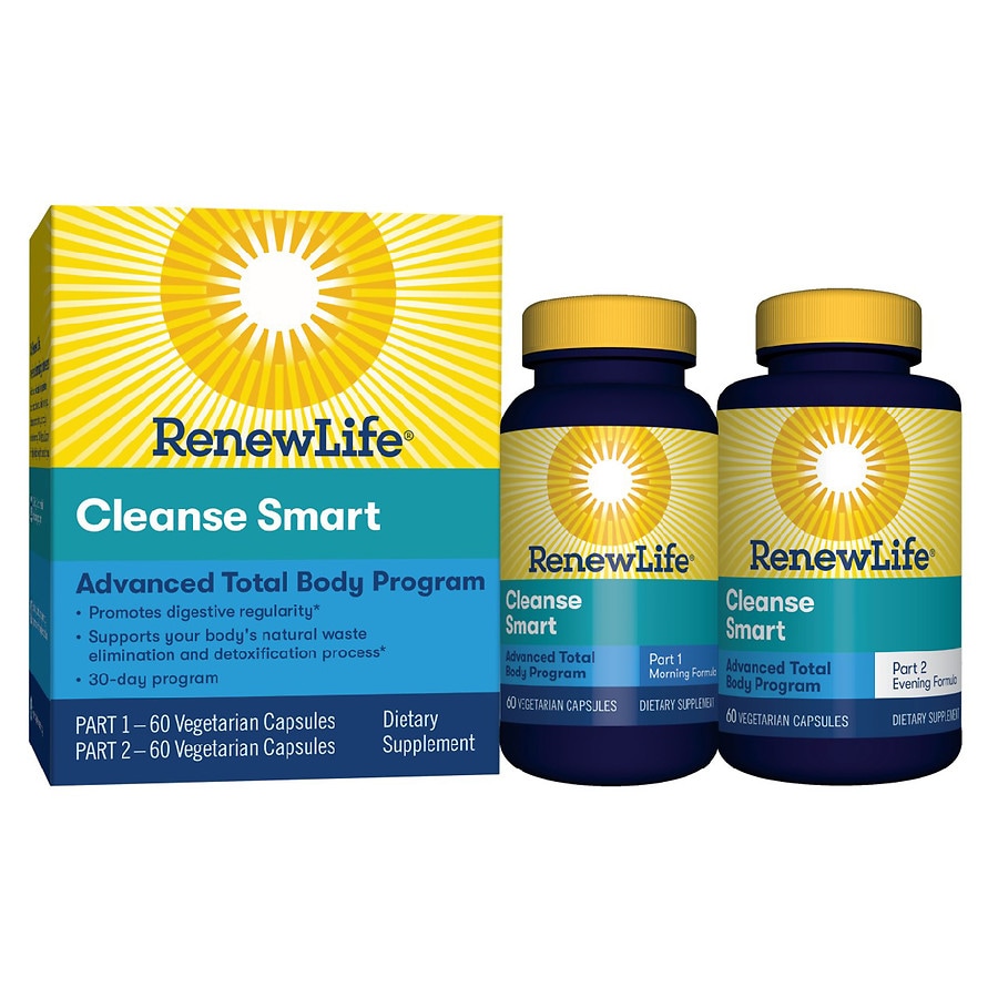  ReNew Life CleanseSmart Advanced Dietary Supplement Vegetable Capsules 