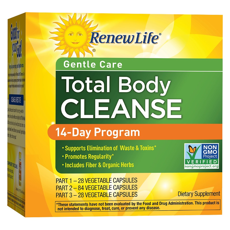 ReNew Life Organic Total Body Cleanse, 3-Part Program - Walgreens