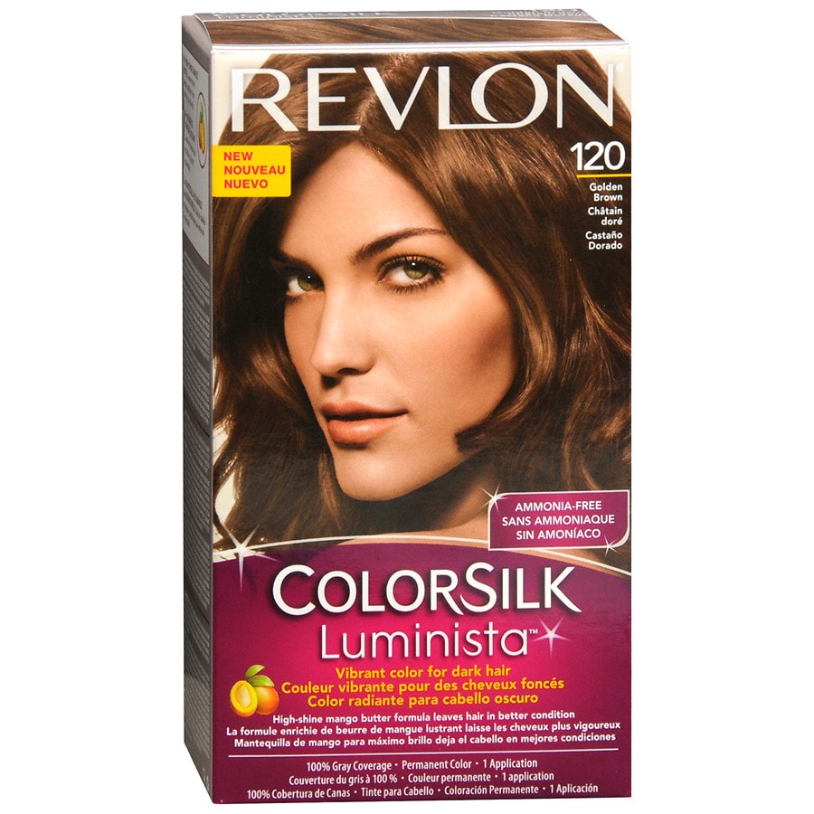 Revlon Colorsilk Luminista Vibrant Color For Dark Hair Golden Brown 120