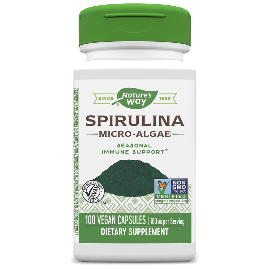 inhoudsopgave stijfheid voorbeeld Nature's Way Spirulina Micro-Algae 380mg, Capsules | Walgreens