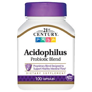 21st Century Acidophilus, High-Potency, Capsules