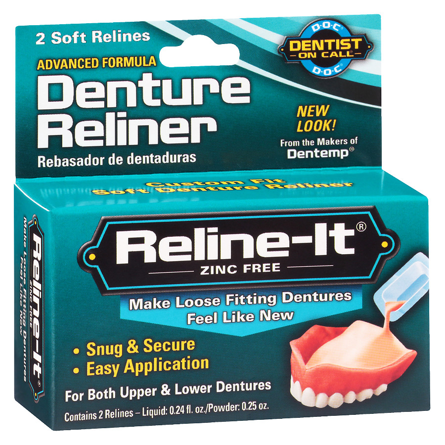 Dentist On Call RelineIt Advanced Denture Reliner Kit Walgreens