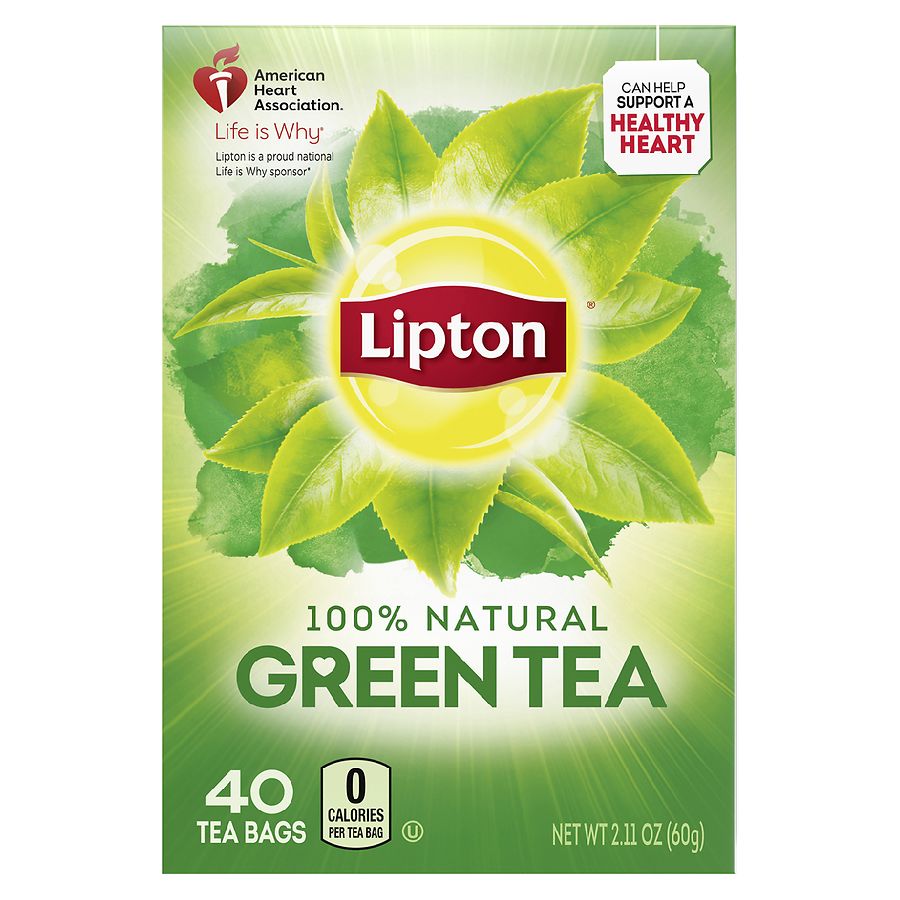 how much caffeine in lipton green tea bag
