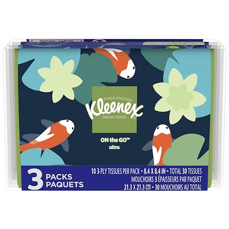 Kleenex Slim Pack 12 packs of 10 tissues 