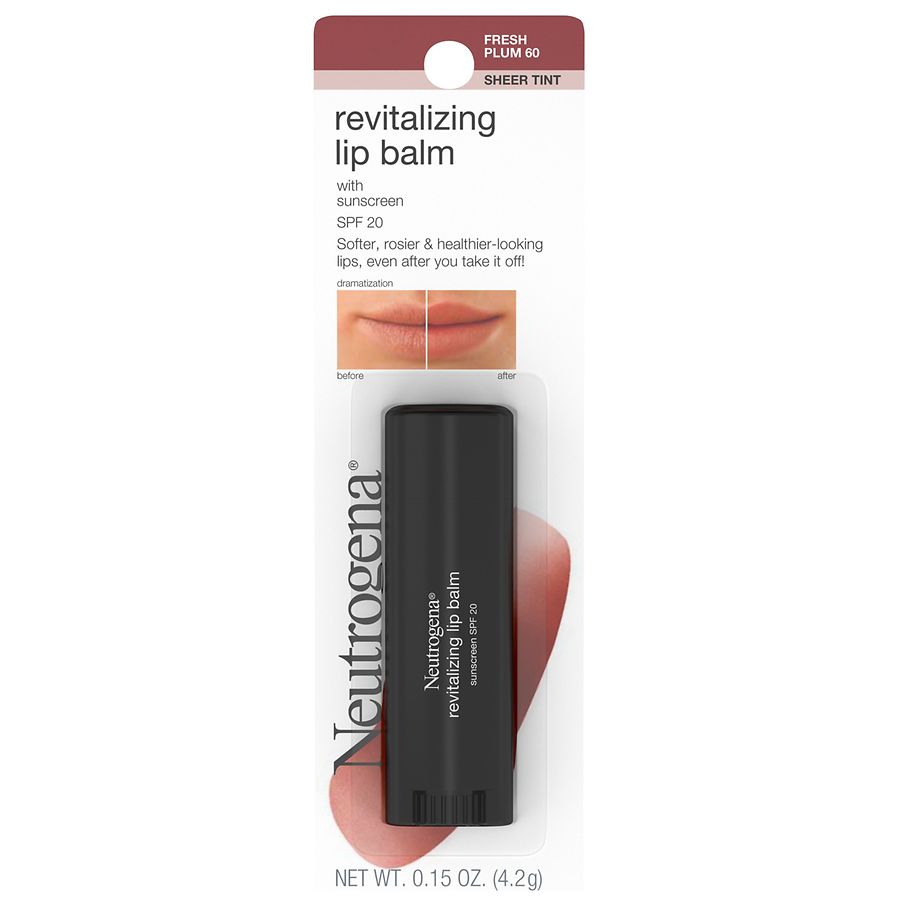 Neutrogena Revitalizing Tinted Lip Balm SPF 20, Fresh Plum | Walgreens