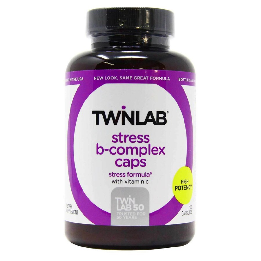 Twinlab Stress B-Complex Capsules with Vitamin C