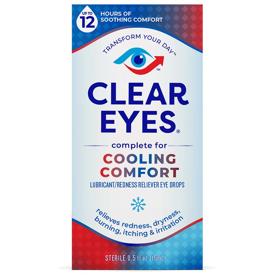 Clear Eyes Cooling Comfort Redness Relief Eye Drops Walgreens