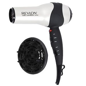 Revlon Hair Dryer 1875W Turbo Styler 3 Heat/2 Speed Settings Matte Finish