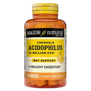 Mason Natural Chewable Acidophilus, Wafers Vanilla-Banana
