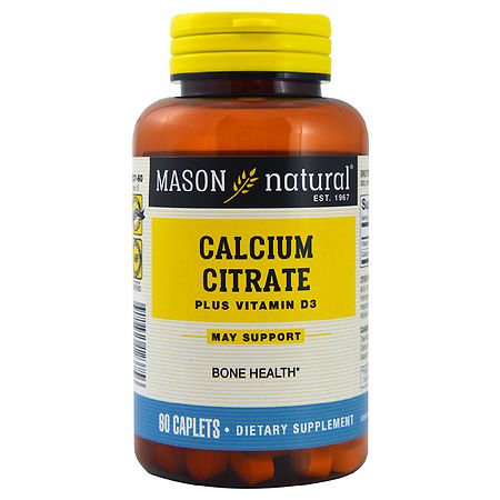 Mason Natural Calcium Citrate With Vitamin D3 Caplets
