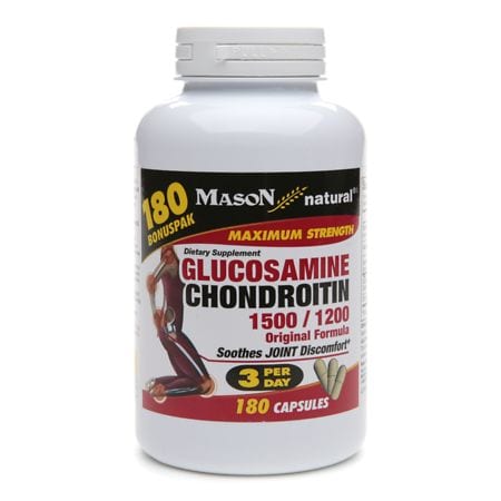 Mason Natural Glucosamine Chondroitin, 1500/1200, Original Formula, Capsules