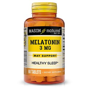 Mason Natural Melatonin, 3mg with Vitamin B-6, Tablets